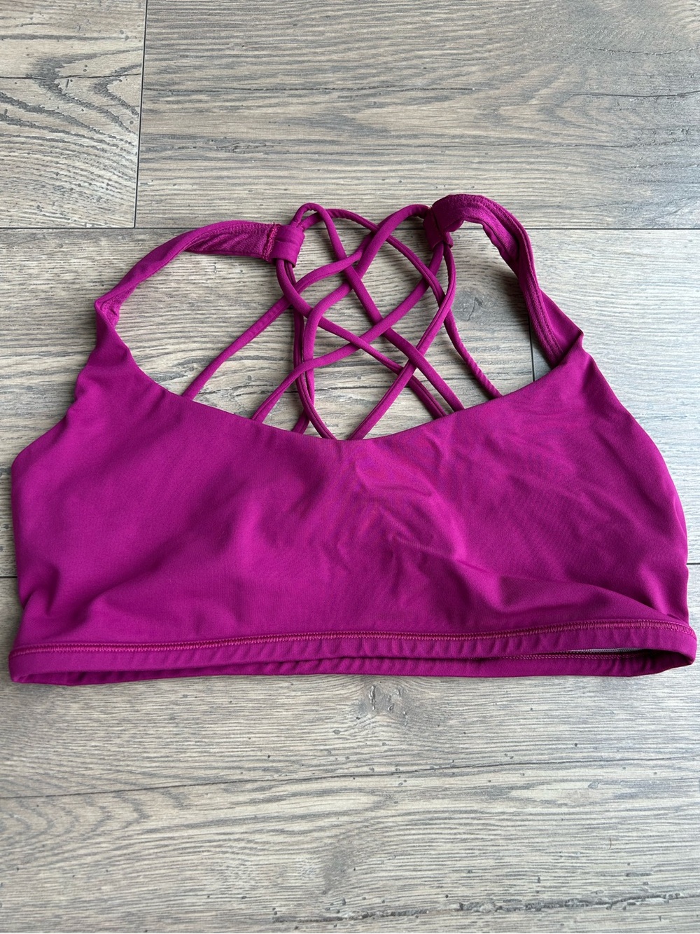 Lululemon Strappy Sports Bra - Fuchsia